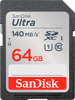 Карта памяти SanDisk Ultra SDXC 64GB Class 10 UHS-I (SDSDUNB-064G-GN6IN)