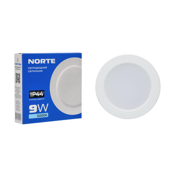 Стельовий світильник NORTE 1-NDP-1604 9W 5000K ІР44 коло