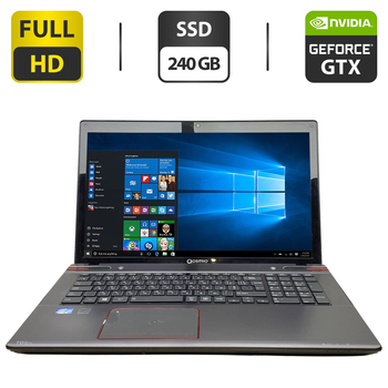 Ноутбук Б-класс Toshiba Qosmio X870-140 / 17.3" (1920x1080) TN / Intel Core i7-3630QM (4 (8) ядра по 2.4 - 3.4 GHz) / 16 GB DDR3 / 240 GB SSD / nVidia GeForce GTX 670M, 3 GB GDDR5, 192-bit / WebCam / DVD-ROM б/у