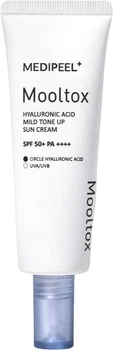 Солнцезащитный тонирующий крем для лица - Medi peel Hyaluronic Acid Aqua Mooltox Mild Tone Up Sun Cream SPF