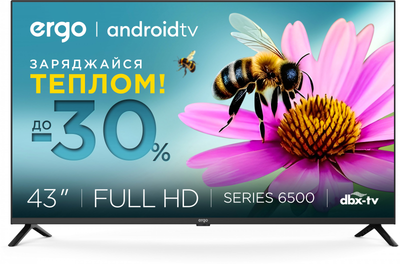 Телевизор Ergo 43" 43GFS6500
