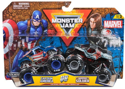 Набір машинок Monster Jam Marvel Captain America vs. Winter Soldier (681147038271)