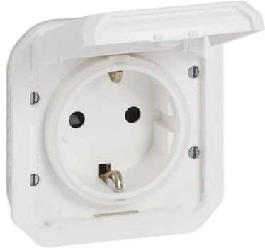 Механізм розетки 2К+З Legrand Plexo з гвинтовими клемами Білий (069639L)
