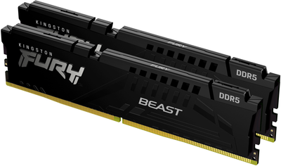 Оперативна пам'ять Kingston Fury Beast DDR5-6400 65536MB PC5-51200 (Kit of 2x32768) Black (KF564C32BBK2-64)