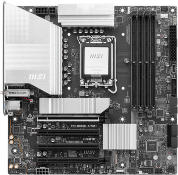 Материнська плата MSI PRO B860M-A Wi-Fi (s1851, Intel B860, PCI-Ex16)