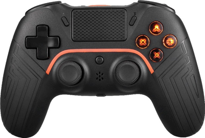 Kontroler bezprzewodowy Deltaco Gaming PS4/PC BT Black (7333048057105)