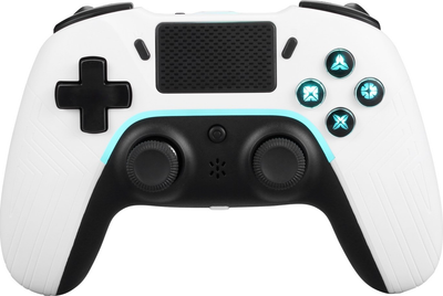 Kontroler bezprzewodowy Deltaco Gaming PS4/PC BT White (7333048057099)