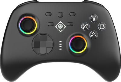 Kontroler bezprzewodowy Deltaco Gaming Nintendo Switch/PC 2.4G/BT Black (7333048067067)