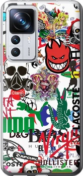 Чохол Xiaomi 12T Pro Many different logos "4022u-2869"