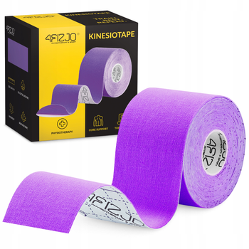 Стрічка кінезіологічна (кінезіо тейп) 4FIZJO 5 см x 5 м Violet (P-5907739318817)