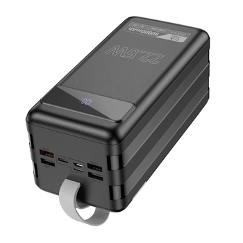Повербанк HOCO DB50 Great fast charging 80000mAh, 1Type-C, 4USB, 22.5W, 3A, PD, QC, black