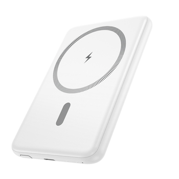 Повербанк Hoco J140A 5000mAh Type-C, QC, FCP, AFC, PD 20W магнитный с функцией беспроводной зарядки white