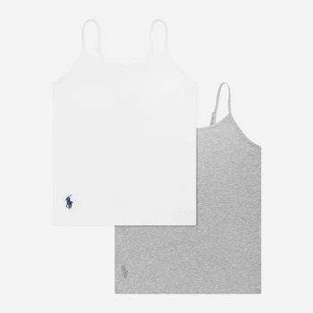 Набор подростковых маек 2 шт для девочки Ralph Lauren 40986365 158 см Белый/Серый (1159831894)