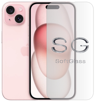 Бронеплівка Apple iPhone 15 на Екран поліуретанова SoftGlass