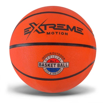 Мяч баскетбольный Extreme Motion №7 диаметр 23см/вес 520г/сетка/игла BB1486