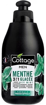 Гель-шампунь для душу "Крижана м'ята" - Cottage Men Icy Mint Shampoo-Shower Gel 250ml (1396623-24547523)