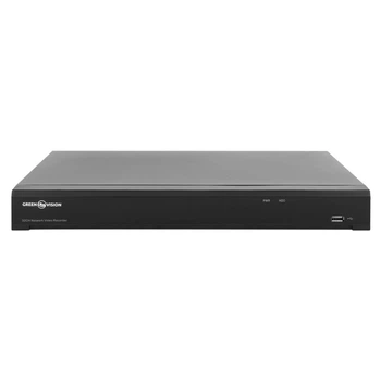 IP видеорегистратор 32 канала GreenVision GV-N-I018/32, 12 Мп, черный корпус
