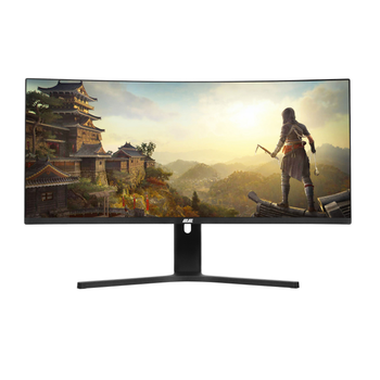 Монитор для игр 2E GAMING 34" G3424B FreeSync изогнутый экран CURVED R1500 Черный (2E-G3424B-01.UA)