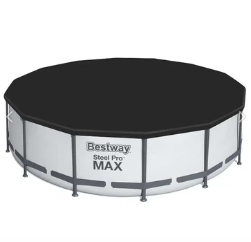 Бассейн каркасный круглый 427x122 см Bestway 5612X с фильтр-насосом и лестницей на 15232 л Серый