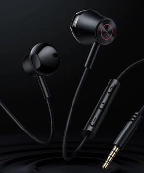 Провідні стерео навушники вкладиші Mcdodo Audio DC 3.5 mm (mini jack) / довжина 120 см / High Resolution / Surround Stereo / Deep Bass Punch / дротова гарнітура з мікрофоном