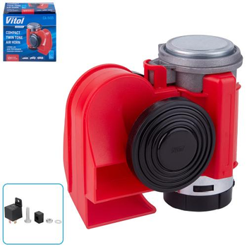 Сигнал пневматический VITOL CA1455 12V красный
