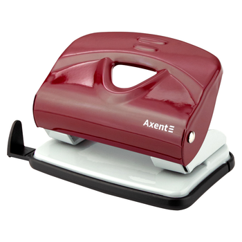 Діркопробивач для паперу Axent Exact-2 3920-06-A, металевий, 20 аркушів, червоний 4250266219845
