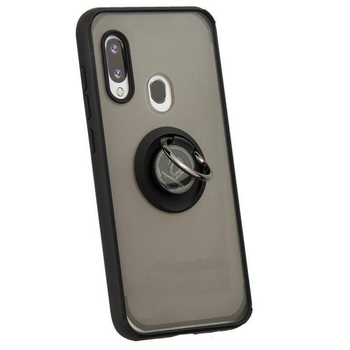 Чехол Fiji Colorframe для Huawei P Smart Z матовый бампер с кольцом Black