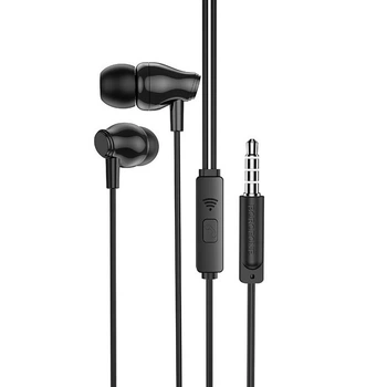 Навушники провідні Borofone BM61 вакуумні з мікрофоном Black
