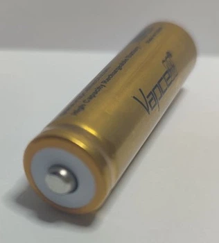 Аккумулятор Vapcell IFR14500 3.2 V 650 мАч разрядный ток 2А LiFePO4 без защиты AA