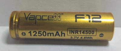 Аккумулятор Vapcell 14500 F12 1250 мАч разрядный ток 3А AA размер