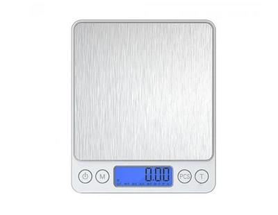Весы ювелирные электронные Domotec MS-BIG 500г. 0,01г. на 2 чаши для взвешивания цвет Серебристый