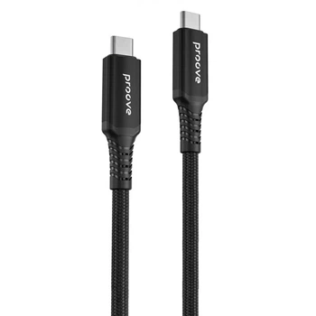 Кабель для зарядки и передачи данных Proove Speed Line Type-C to Type С USB 240W 4.0 1m Black