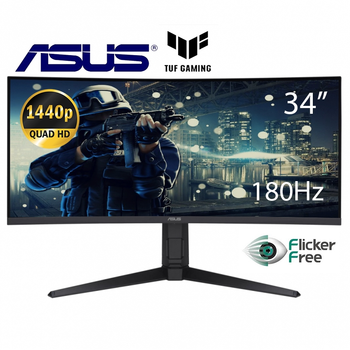 Монитор ASUS VG34VQL3A TUF Gaming изогнутый безрамочный VA 3440х1440 3K Ultra WQHD 34" / 4W