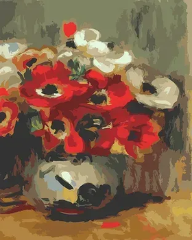 Алмазна мозаїка, Анемони худ. Pierre-Auguste Renoir (GU_189703) 30 х 40 см, Діамантові ручки