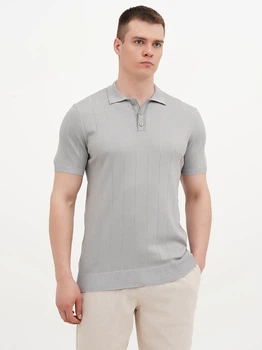 Поло длинное мужское EQUILIBRI M314 003 000-172 XL Серое (2299965864002)