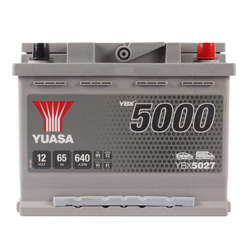 Автомобильный аккумулятор YUASA 5000 6CT 65Ah R+ YBX5027