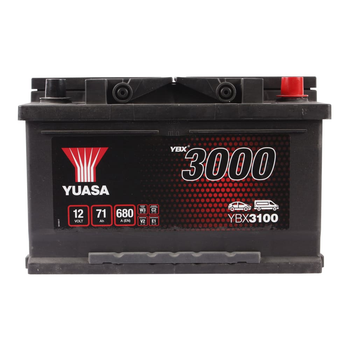 Автомобильный аккумулятор YUASA 3000 6CT 71Ah Низкий R+ YBX3100