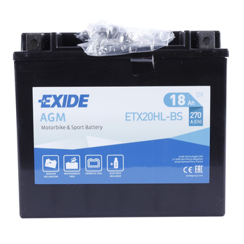 Аккумуляторы для мотоциклов EXIDE Moto AGM 6CT 18Ah R+ ETX20HL-BS