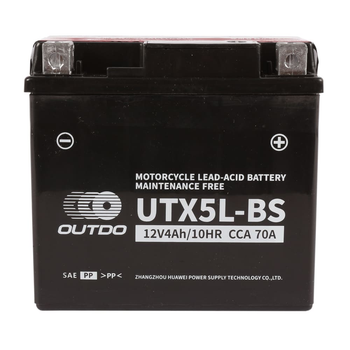 Аккумуляторы для мотоциклов OUTDO Moto AGM 6CT 4Ah R+ UTX5L-BS