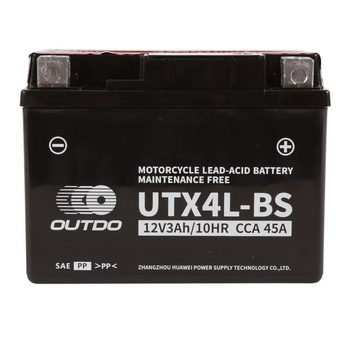 Аккумуляторы для мотоциклов OUTDO Moto AGM 6CT 3Ah R+ UTX4L-BS