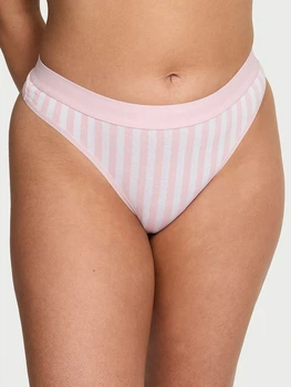 Трусики танга женские хлопковые Victoria's Secret 935873631 S Розовые (1159831104)