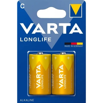 Батарейка VARTA Longlife C/LR14 1.5V щелочная 2шт 024p