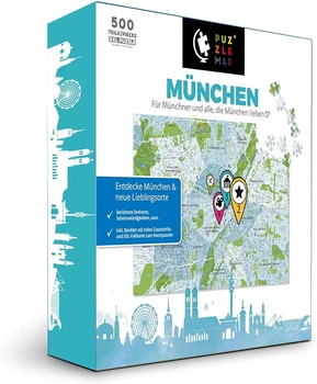 Пазл Мюнхен карта міста XXL 500 деталей PuzzleMap (RN3531)