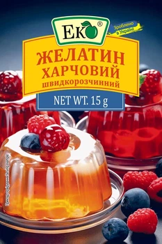 Желатин Еко харчовий швидкорозчинний 15 г