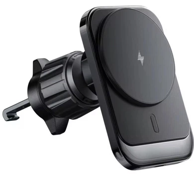Магнитный Держатель для телефона в авто Lisen L2 MagSafe Беспроводная зарядка 15 Вт Type-C для iPhone Samsung Google Pixel Автодержатель на вентиляционную решетку дефлектор Black
