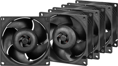 Набір вентиляторів Arctic S8038-10K 80 мм 4 шт Black (ACFAN00291A)