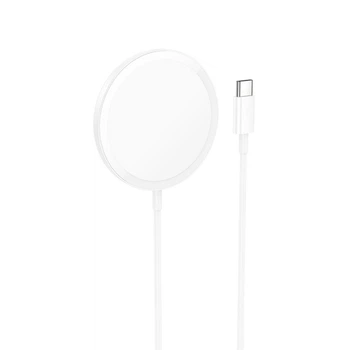 Беспроводная магнитная зарядка HOCO 15W CW52-DK Белая