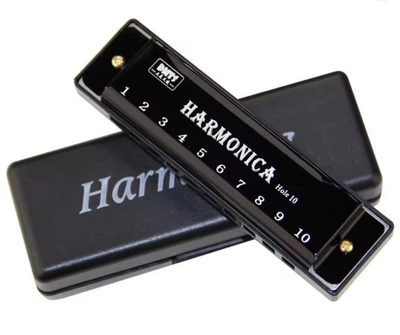 Гармошка губная Harmonica (диатоническая) С, черная