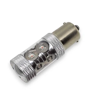 Світлодіодна LED лампа цоколь1156 BA15s P21W CREE 50W Жовта з обманкою (11162)