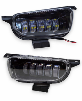 Светодиодные противотуманные фары LED ПТФ Volkswagen Transporter T4 5 линз Белый Жёлтый Металл (05806)